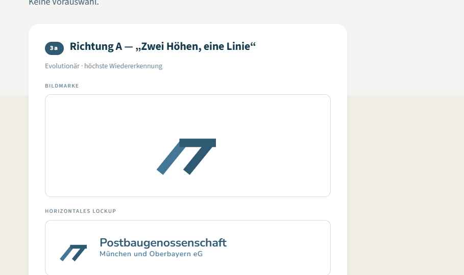 Vorschau der ersten Logo-Entwürfe