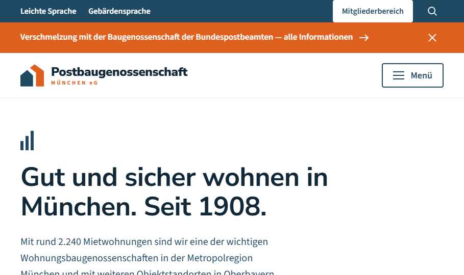 Vorschau der Startseite V1