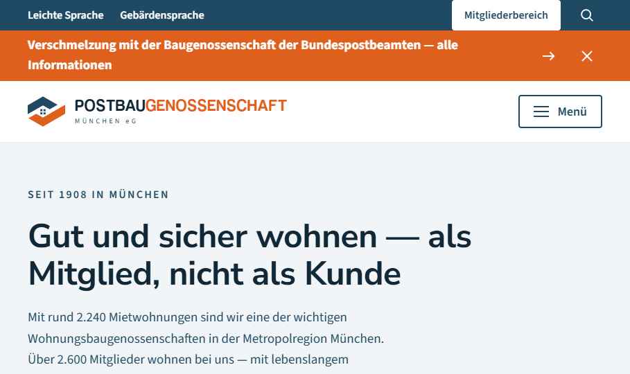 Vorschau der Startseite V2
